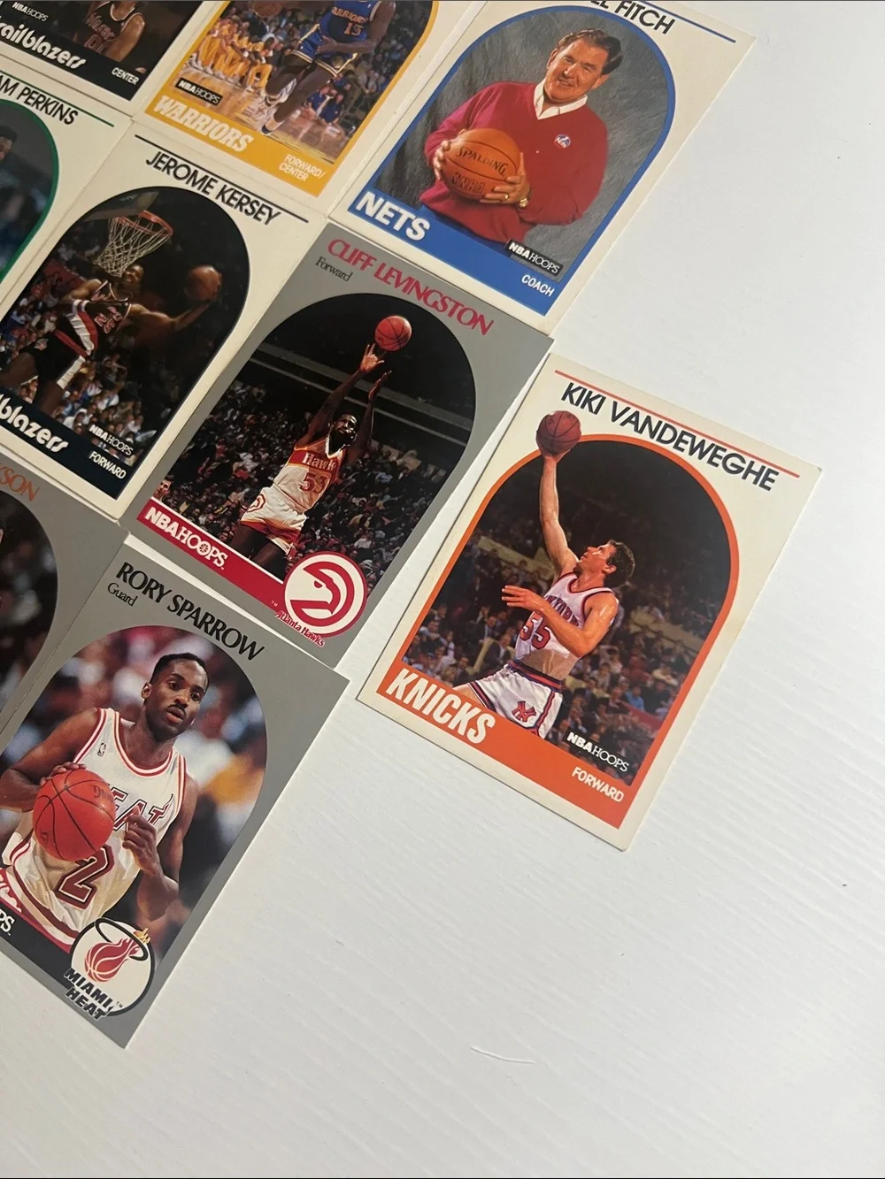 1990-91s NBA Hoops Basketball Card Lot (13 in Lot)